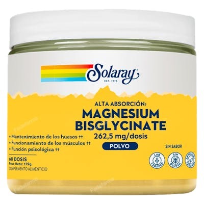 SOLARAY MAGNESIO BISGLYCINATE 179 GR