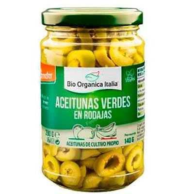 BIO ORGANICA ITALIA ACEITUNAS VERDES LAMINADAS 140 gr DEMETE