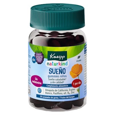 KNEIPP GUMMIES NIÑOS SUEÑO 30 CARAMELOS FRUTOS DEL BOSQUE