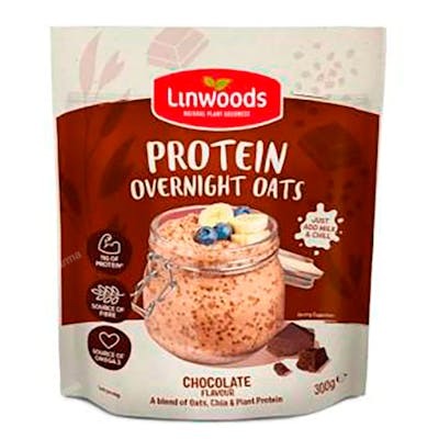 LINWOODS PROTEINA AVENA OVERNIGHT CHOCOLATE 300 GR VEGAN SG