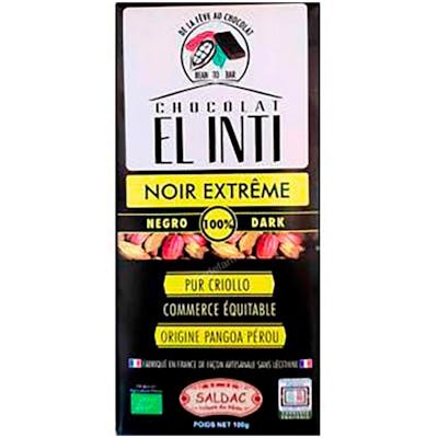 SALDAC CHOCOLATE NEGRO 100% 100 gr ECO