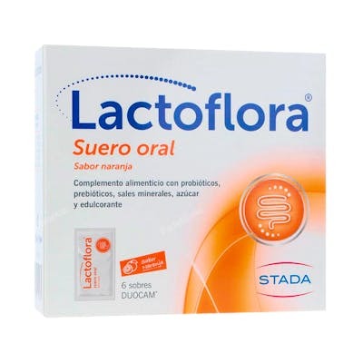 LACTOFLORA SUERO ORAL 6 SOBRES DUOCAM 6,58 G NARANJA