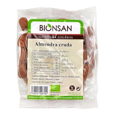 BIONSAN ALMENDRA CRUDA PROXIMIDAD 100 GR