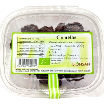 BIONSAN CIRUELAS sin hueso 200 gr