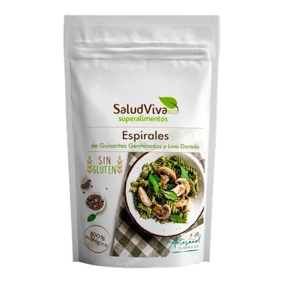 SALUD VIVA ESPIRALES GUISANTES GERMINADOS Y LINO DORADO 250