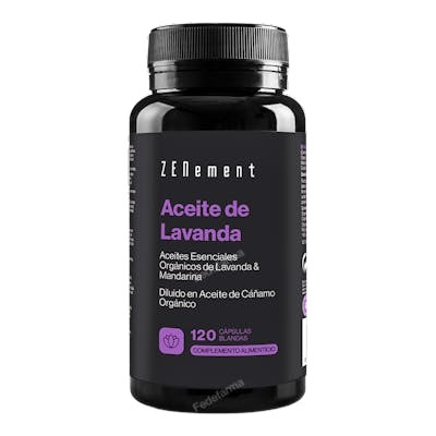 ZENEMENT ACEITE DE LAVANDA CON MANDARINA-CAÑAMO 120 CAPSULAS