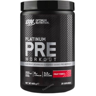 OPTIMUM NUTRITION ON PLATINUM PRE WORKOUT BLUE RASPBERRY 420
