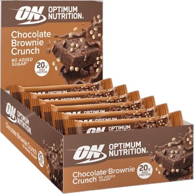 OPTIMUM NUTRITION ON CHOCOLATE BROWNIE CRUNCH BAR 10X65G