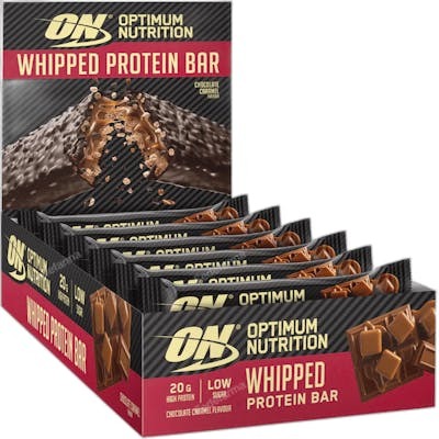 OPTIMUM NUTRITION ON WHIPPED CHOCOLATE CARAMEL BAR HFSS 10X6