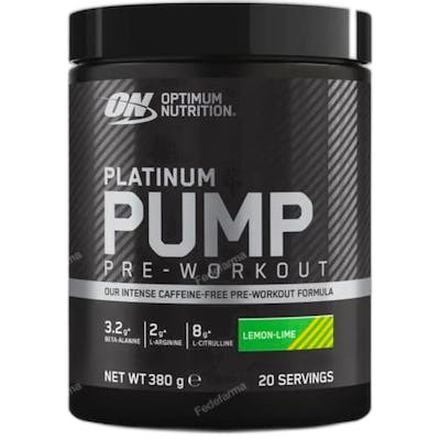 OPTIMUM NUTRITION ON PLATINUM PRE WORKOUT PUMP LEMON & LIME