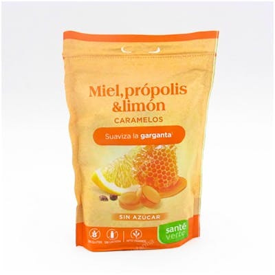 CINFA SANTE VERTE CARAMELOS MIEL PROPOL LIMON 60G BOLSA