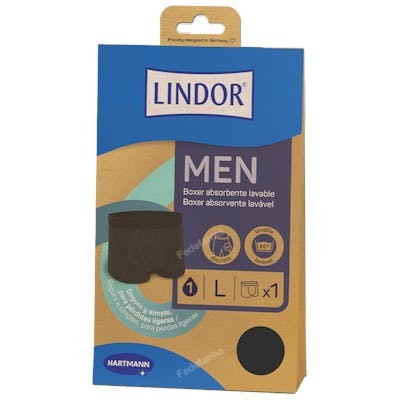 LINDOR MEN BOXER ABSORBENTE LAVABLE TALLA L 1 UN