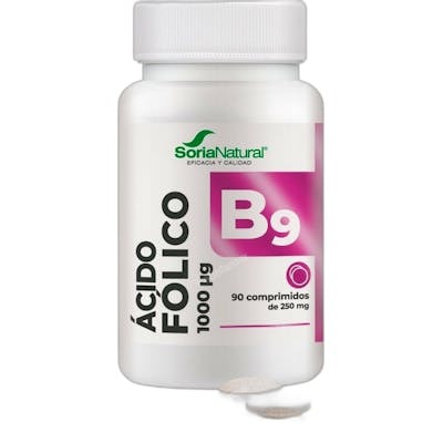 SORIA NATURAL ACIDO FOLICO +B9 90 COMPRIMIDOS