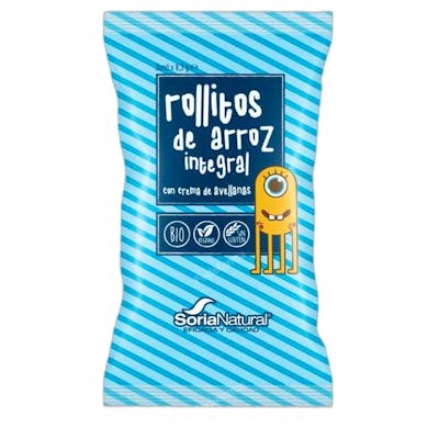 SORIA NATURAL ROLLITOS ARROZ integral con crema de cacao 3ud