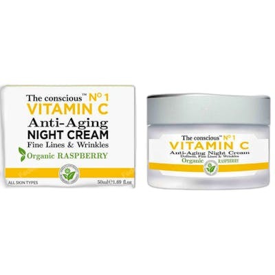 THE CONSCIOUS™ VITAMIN C ANTIAGING NIGHT CREAM ORGANIC RASPB