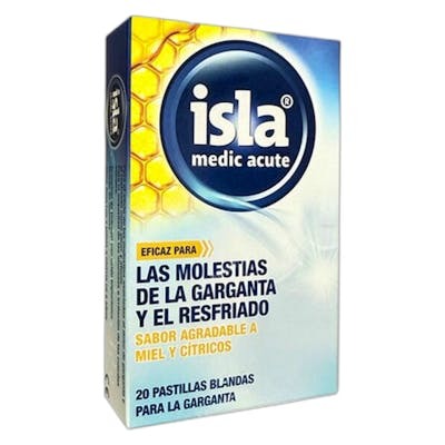 ISLA MEDIC ACUTE 20 PASTILLAS BLANDAS MIEL Y CITRICOS