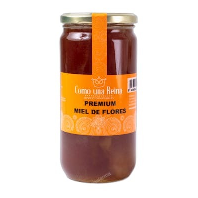 COMO UNA REINA MIEL DE MILFLORES TARRO CRISTAL PREMIUM 1000