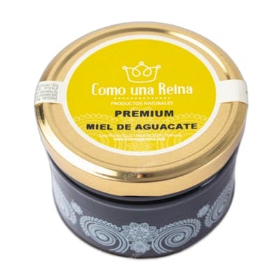 COMO UNA REINA MIEL DE AGUACATE TARRO CRISTAL PREMIUM 600 GR