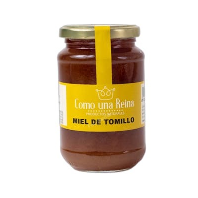 COMO UNA REINA MIEL DE TOMILLO TARRO CRISTAL 300 GRS