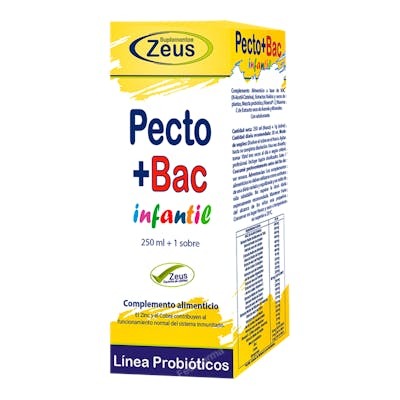ZEUS PECTO+BAC INFANTIL 250 ML + 1 SOBRE