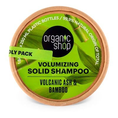 CHAMPU SOLIDO VOLUMINIZADOR CENIZAS VOLCANICAS Y BAMBU, 60 G