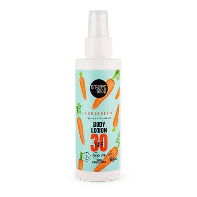 LOCION CORPORAL CON PROTECCION SOLAR ZANAHORIA + ANTIOXIDANT
