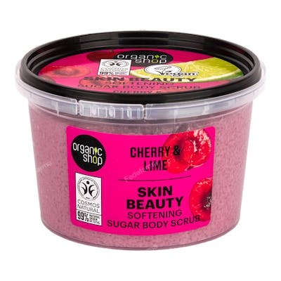 EXFOLIANTE CORPORAL DE AZUCAR CON CEREZA Y LIMA SKIN BEAUTY