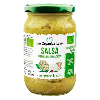 SALSA ALCACHOFA QUESO F ITALIA 350 G BIO