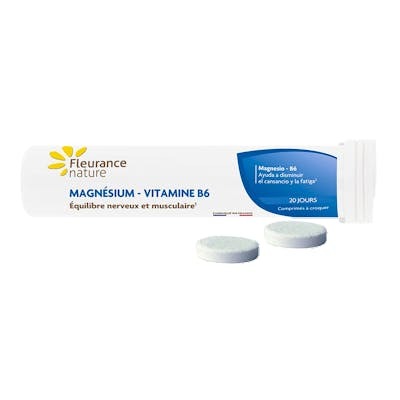 FLEURANCE NATURE MAGNESIO - B6 20 COMPRIMIDOS MASTICABLE - 2