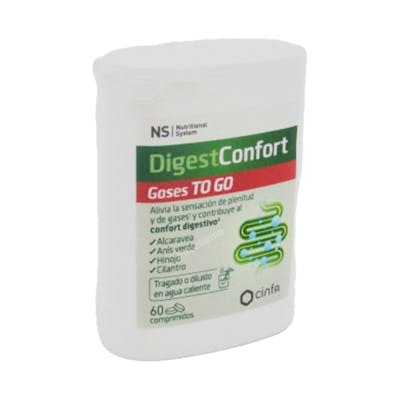 NS DIGESTCONFORT GASES TO GO 60 COMPRIMIDOS