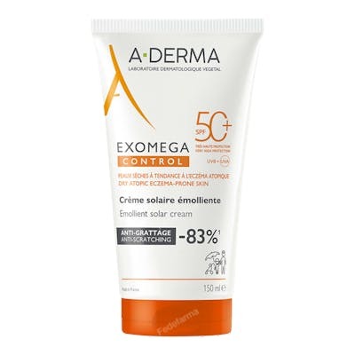 A-DERMA EXOMEGA CONTROL EMOLIENTE SPF 50+ 150 ML