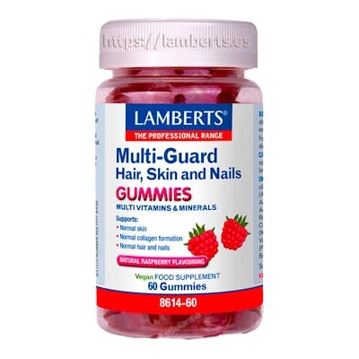 MULTI GUARD HAIR SKIN NAILS 60 gummies fresa