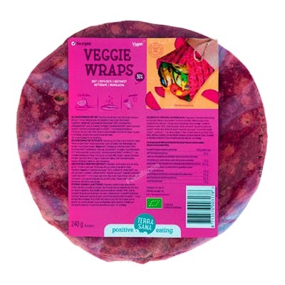 WRAPS DE VERDURAS CON REMOLACHA 240 GR BIO