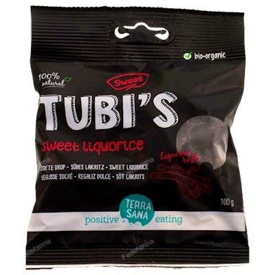 TUBIS REGALIZ DULCE 100 gr BIO