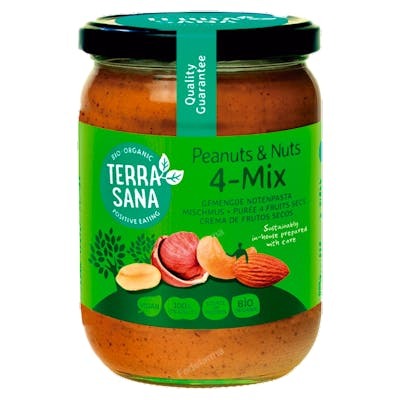 CREMA 4 MIX FRUTOS SECOS con cacahuete 500 gr BIO