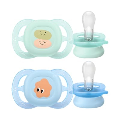 AVENT CHUPETE SILICONA ULTRA START 0-2 MESES NIÑO DIBUJO 2 U