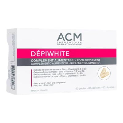 DEPIWHITE COMPLEMENTO ALIMENTICIO PIEL LUMINOSA 60 CAPSULAS