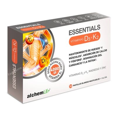 ESSENTIALS VIT D + K 30 PAST BLANDAS MAST