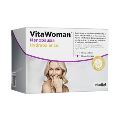 VITAWOMAN MENOPAUSIA HYDRABALANCE 30 CAPSULAS SOLIDAS+30 LIQUIDAS
