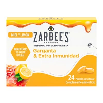 JOHNSON`S ZARBEES GARGNT & INMU LIMON MIEL 24 COMPRIMIDOS