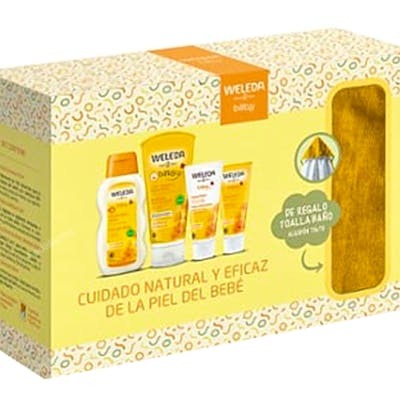 SET BEBE CREMA PAÑAL+FACIAL +CHAMPU+ACEITE