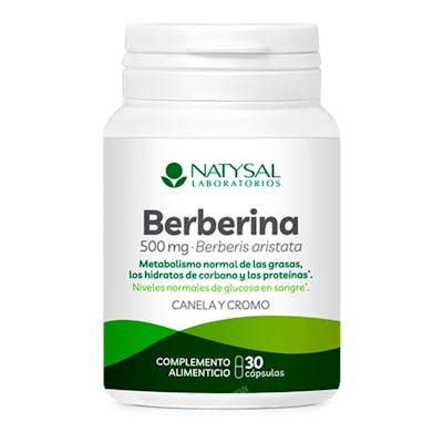 BERBERINA 500 MG CANELA CROMO 30 CAPSULAS