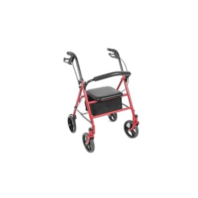 MORETTI ROLLATOR DE ACERO TETI ROJO