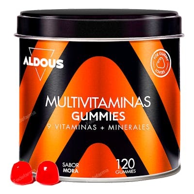 MULTIVITAMINAS 120 GUMMIES SABOR NATURAL A MORA