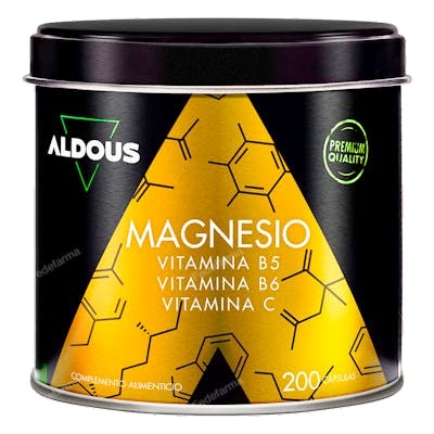 MAGNESIO CON VITAMINA C, B5 Y B6 200 CAP