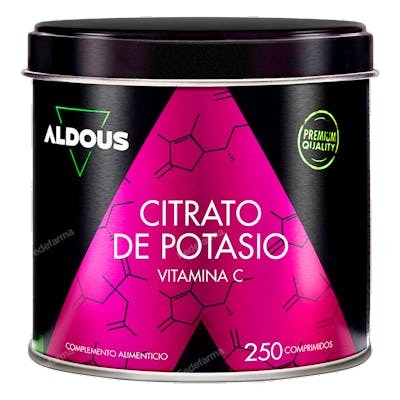 CITRATO DE POTASIO 3705 MG CON 80MG DE VITAMINA C 250 COMPRIMIDOS