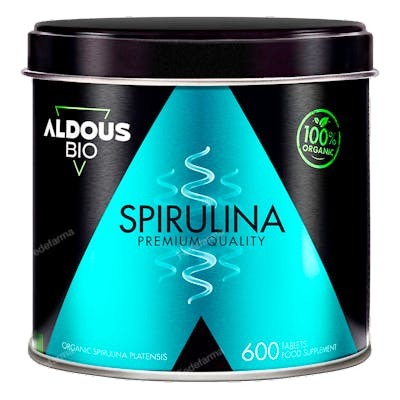 ALDOUS BIO ESPIRULINA ECO BIO 600 COMP