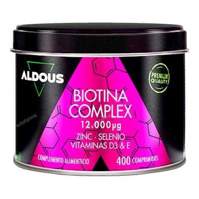 ALDOUS BIO BIOTINA CON ZINC, SELENIO, VITAMINA D3 Y VITAMINA