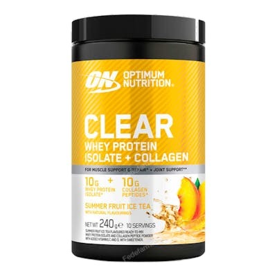 OPTIMUM NUTRITION CLEAR WHEY + COLLAGEN 240G SUMMER ICE TEA