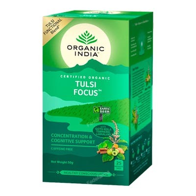 ORGANIC INDIA TULSI FOCUS INFUSION AYURVEDICA 25 BOLSAS